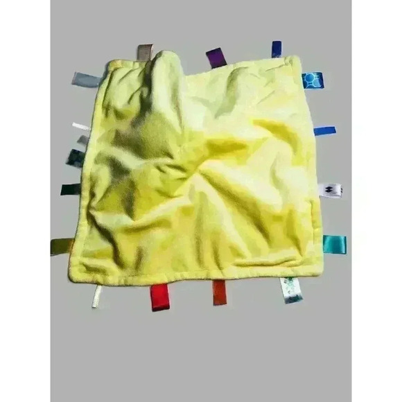 Taggies Pink Patchkins Bunny Rabbit Lovey Security Blanket Plush 13 inch - Picture 7 of 11